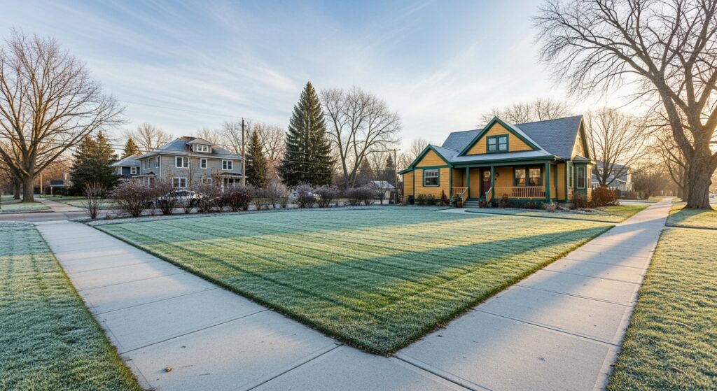 November lawn care Great Lakes Bay final mow